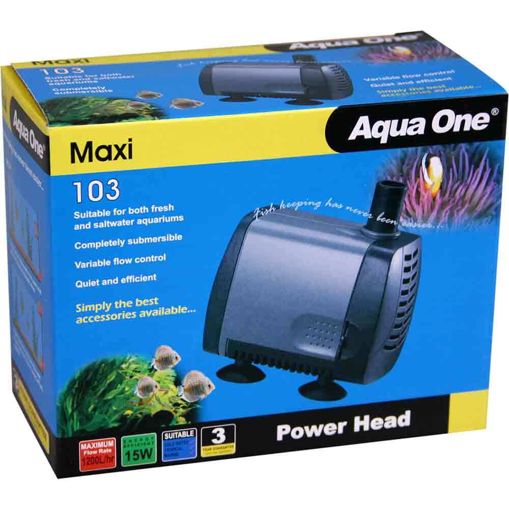 Aqua One Maxi Powerhead 103 - 1200L/Hr - Green Genius