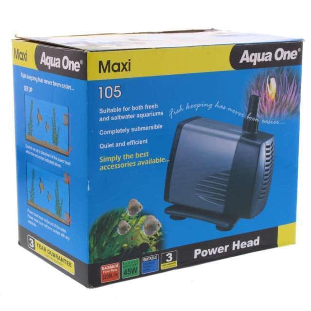 Aqua One Maxi Powerhead 105 - 2500L/Hr - Green Genius
