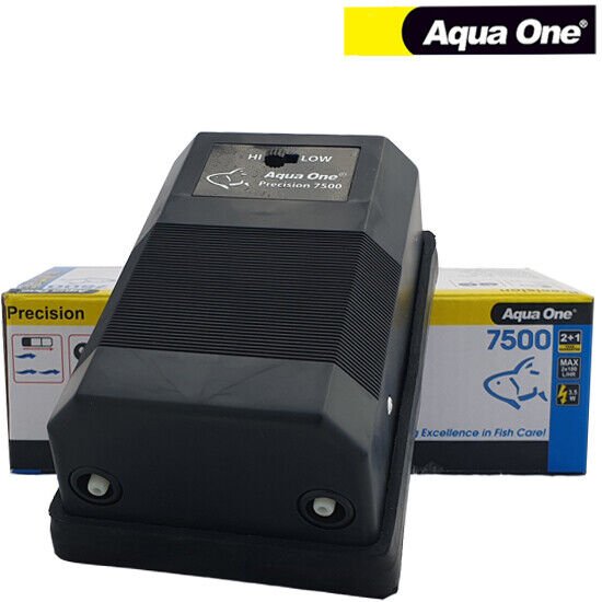 Aqua One Precision Air Pump Twin Outlet SR7500 (360L/hr) - Green Genius