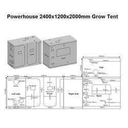 PowerHouse Mylar Grow Tent - Green Genius